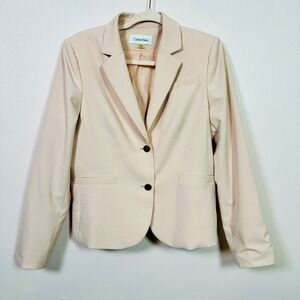 CALVIN KLEIN Pink Blush Blazer Size 12